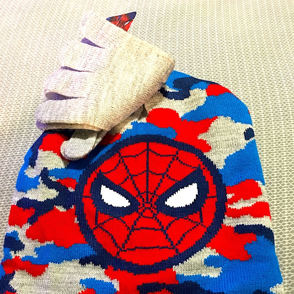 Boys Spider-Man 2 pcs Hat & gloves set